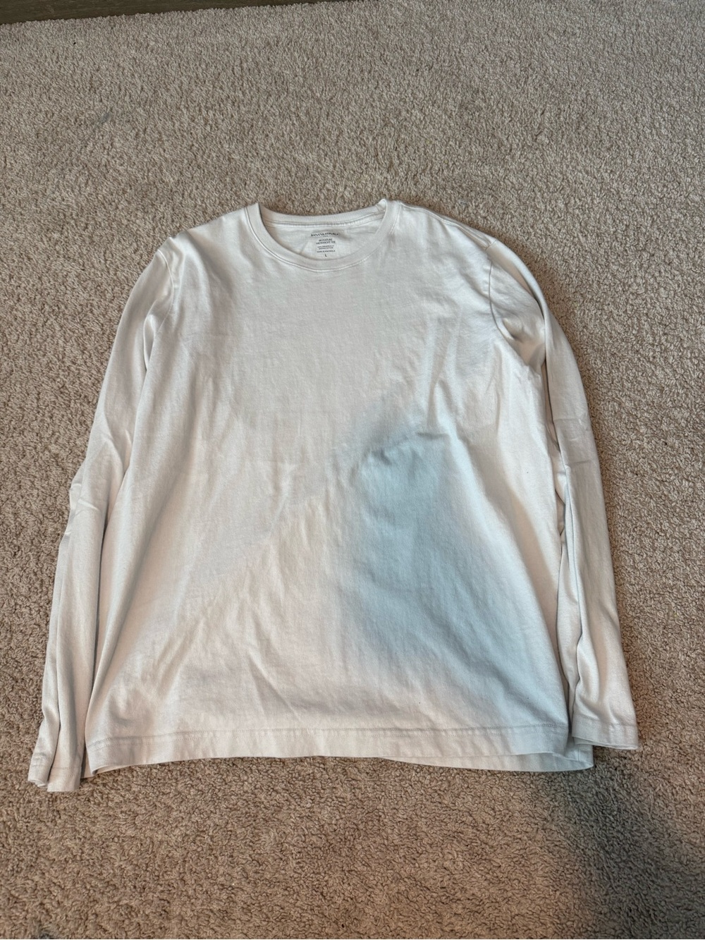 Banana Republic Black Long-Sleeve Crewneck Shirt